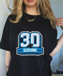 Carolina Panthers 30th Anniversary 1995 2024 Logo Shirt