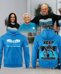 Carolina Panthers Keep Pounding 2024 Blue Hoodie