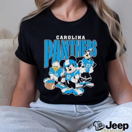 Carolina Panthers Mickey Donald Duck And Goofy Football Team 2024 T shirt