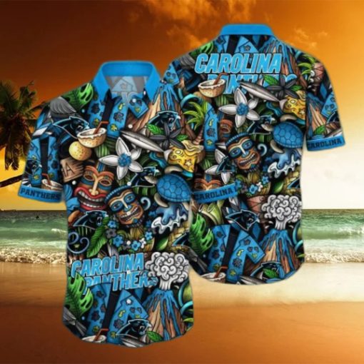 Carolina Panthers NFL Flower Hawaii Shirt And Tshirt For Fans