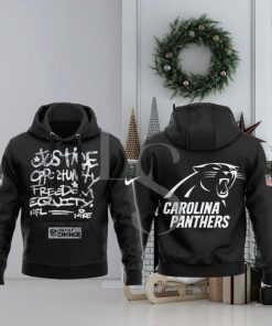 Carolina Panthers NFL Justice Opportunity Equity Freedom Hoodie 3D