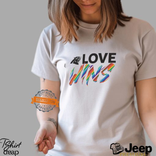 Carolina Panthers Pride Love Wins 2024 Shirt