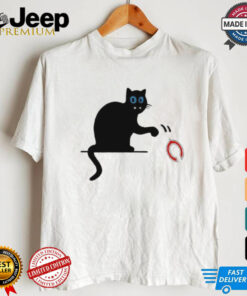 Carolina Panthers black cat push Chicago Bears logo shirt