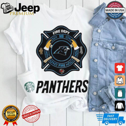 Carolina Panthers shirt Firefighter Appreciation logo shirt