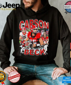 Carson Beck #15 Georgia Bulldogs football Graphic t shirt