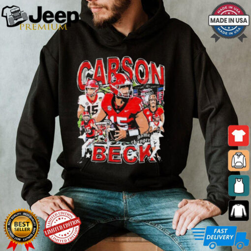 Carson Beck #15 Georgia Bulldogs football Graphic t shirt