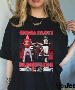 Carson Beck Georgia Bulldogs On Saturdays X Kirk Cousins Atlanta Falcons On Sundays Shirt