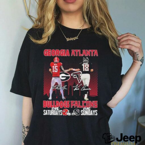 Carson Beck Georgia Bulldogs On Saturdays X Kirk Cousins Atlanta Falcons On Sundays Shirt