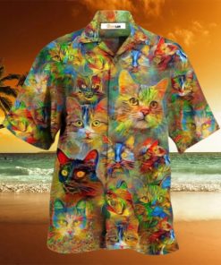 Cat Beautiful Colorful Hawaiian Shirt