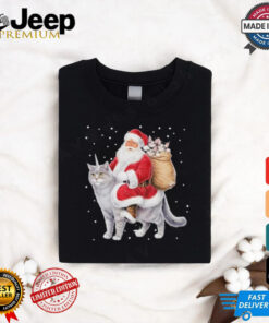 Cat Christmas Santa Cat Shirt