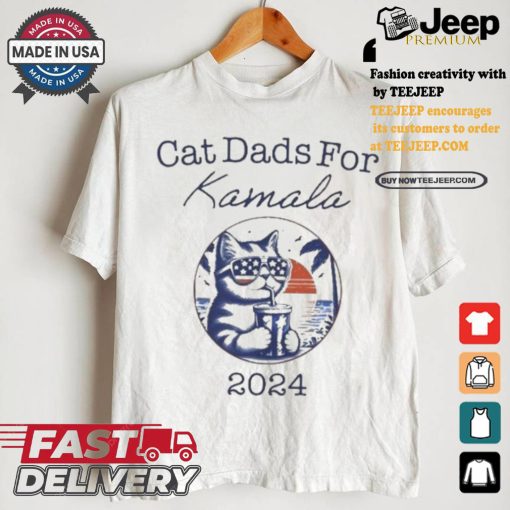 Cat Dads for Kamala Harris Men Cat 2024 Shirt