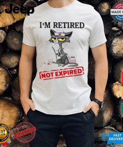 Cat I'm Retired Not Expired Nurse Classic T Shirt