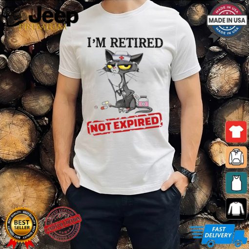 Cat I'm Retired Not Expired Nurse Classic T Shirt