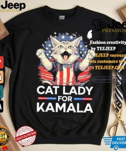 Cat Ladies For Kamala Childless Cat Lady President Kamala Harris 2024 America Cat Voter T shirt