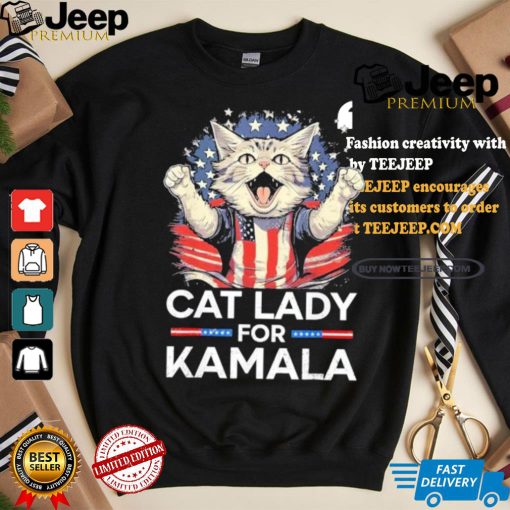 Cat Ladies For Kamala Childless Cat Lady President Kamala Harris 2024 America Cat Voter T shirt