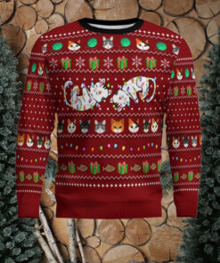 Cat Light Ugly Christmas Sweater