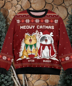 Cat Meowy Catmas Ugly Christmas Sweater