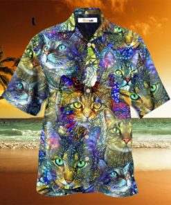 Cat Tabby Lover Art Hawaiian Shirt