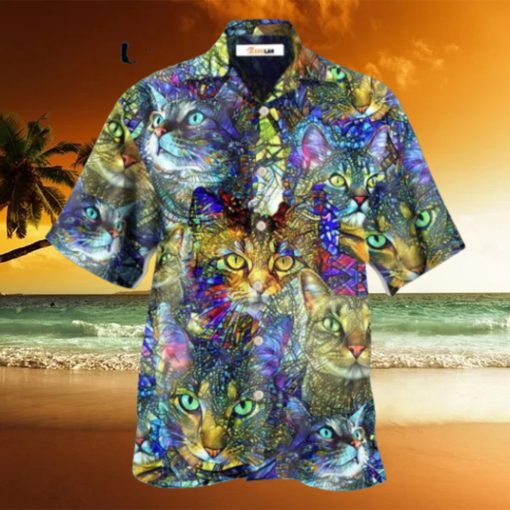 Cat Tabby Lover Art Hawaiian Shirt