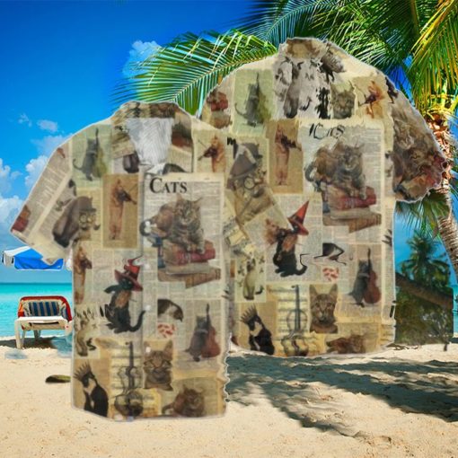 Cat With Friends Hawaiian Shirt Impressive Gift For Men And Women