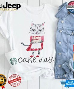 Cat cake day art shirt