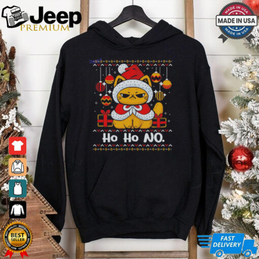 Cat ho ho no Christmas outfit shirt