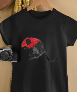 Cat wearing Spiderman mask shirt