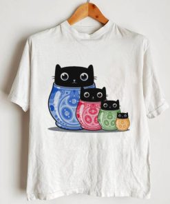 Catryoshka black cats shirt