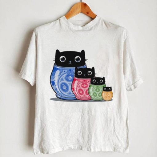 Catryoshka black cats shirt