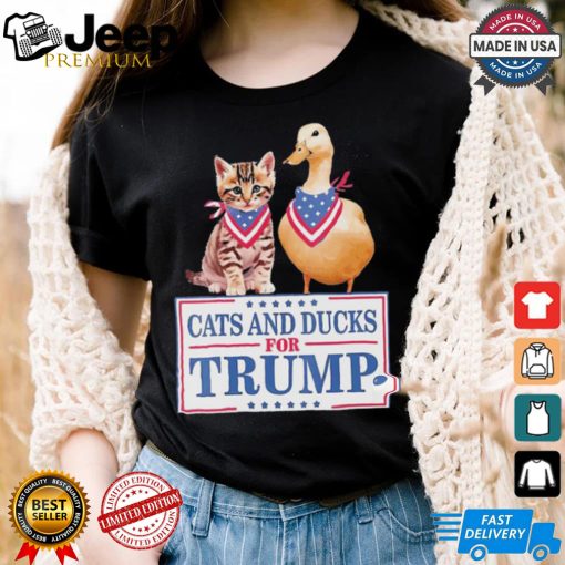 Cats And Ducks For Trump 2024 Kittens And Ducks For Trump T Shirt