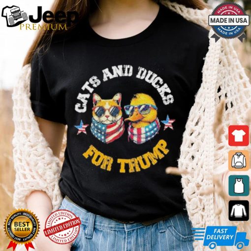 Cats And Ducks For Trump President 2024 Trump Vance 2024 T Shirt