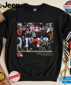 Cedric Tillman Cleveland Browns NFL Flash Fixtures Week 8 Oct 27 2024 t shirt