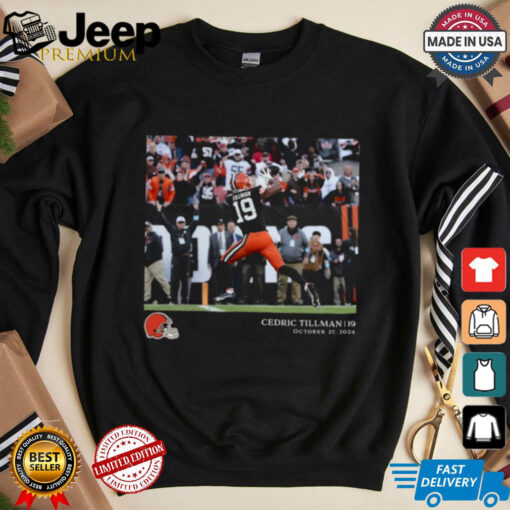 Cedric Tillman Cleveland Browns NFL Flash Fixtures Week 8 Oct 27 2024 t shirt