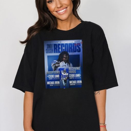 Ceedee Lamb Dallas Cowboys 1671 Receiving Yards 2023 Single Season Shirt