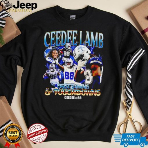 Ceedee Lamb Dallas Cowboys first downs and touchdowns Ceedee #88 vintage shirt