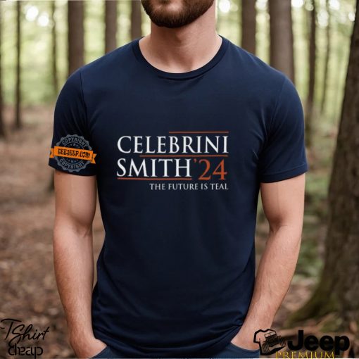 Celebrini Smith 24 The Future Is Teal Shirt