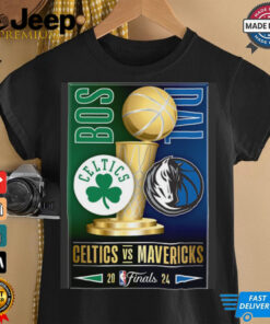 Celtics Mavericks 2024 NBA Finals Dueling 2x3 Magnet shirt