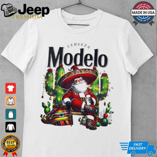 Cerveza Modelo santa claus merry christmas shirt