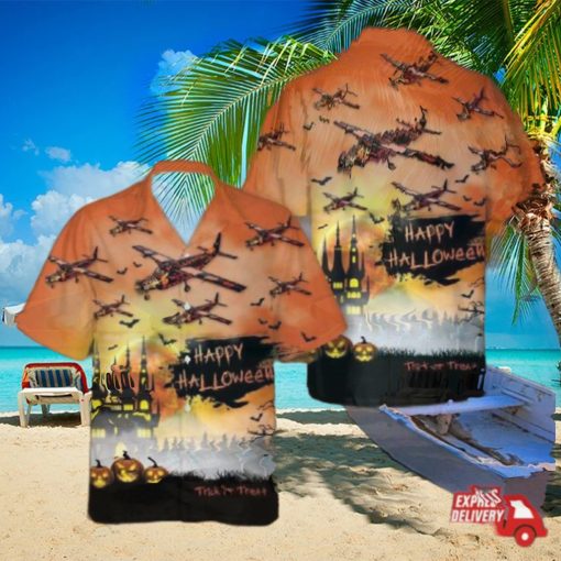 Cessna 208 Halloween Hawaiian Shirt