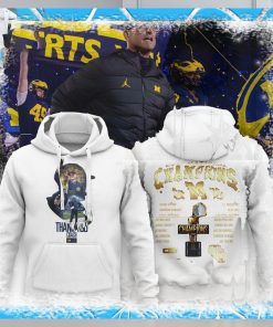 Cfp National Champions Thank You Coach Harbaugh Hoodie
