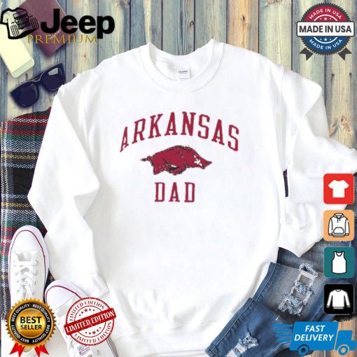 Champion Arkansas Razorbacks Grey Dad Number One Short Sleeve Fashion T Shirt