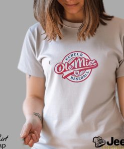 Champion Men's Ole Miss Rebels Black Baseball T Shirt