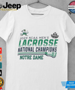 Champion Notre Dame Fighting Irish White 2024 NCAA Lacrosse Championship Shirt
