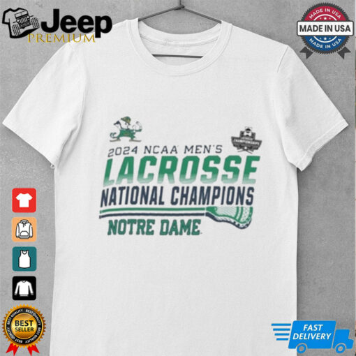 Champion Notre Dame Fighting Irish White 2024 NCAA Lacrosse Championship Shirt