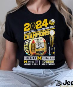 Championship Champions Michigan Wolverines 34 13 Washington Go Blue Rings Shirt