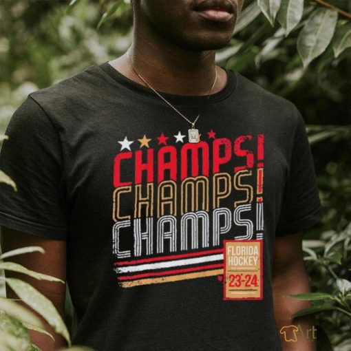 Champs Champs Champs Florida Panthers 2023 24 Stanley Cup Shirt