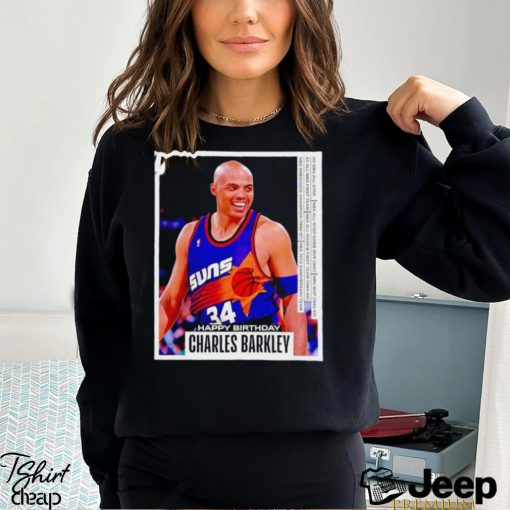 Charles Barkley Happy Birthday poster shirt