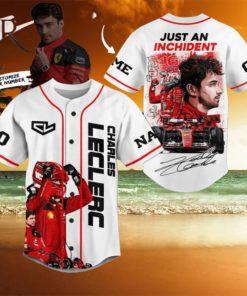 Charles Leclerc Just An Inchident Custom Baseball Jersey