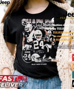 Charles Woodson Bootleg Las Vegas Raiders Play Nice Studio shirt