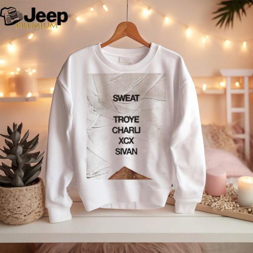 Charli XCX And Troye Sivan New Collaboration Titled SWEAT Fan Gifts Troye Sivan Ver shirt